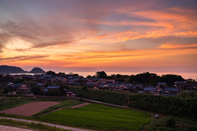 夕焼けを味わえるのが秋の良さ